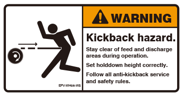 Kickback hazard