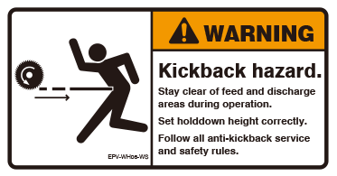 Kickback hazard