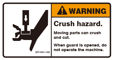 Crush hazard