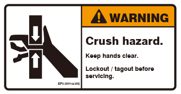 Crush hazard