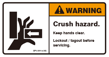 Crush hazard