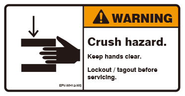 Crush hazard