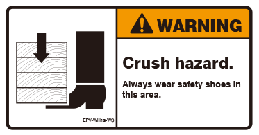 Crush hazard