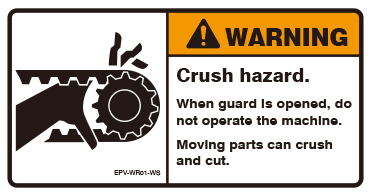 Crush hazard