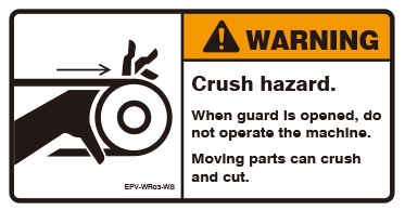 Crush hazard