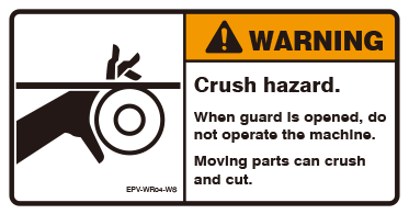 Crush hazard