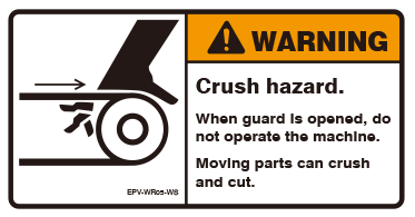 Crush hazard