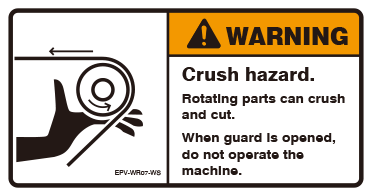 Crush hazard