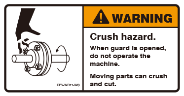 Crush hazard