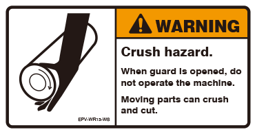 Crush hazard