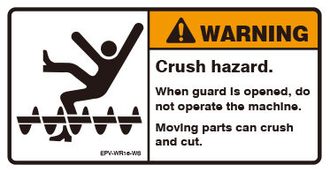 Crush hazard