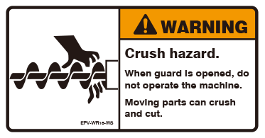 Crush hazard