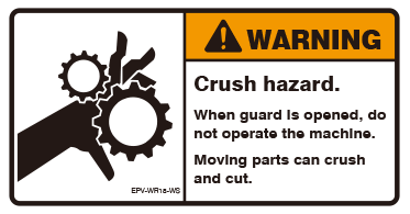 Crush hazard