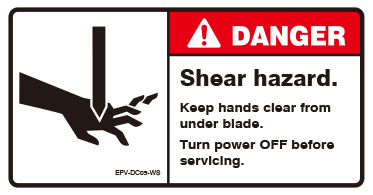 Shear hazard